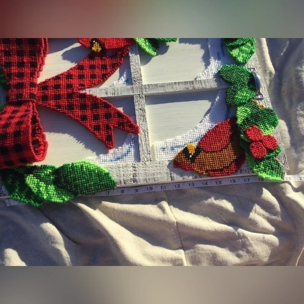 N/A handmade cardinals bow